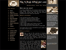 Tablet Screenshot of howtobrewcoffee.com
